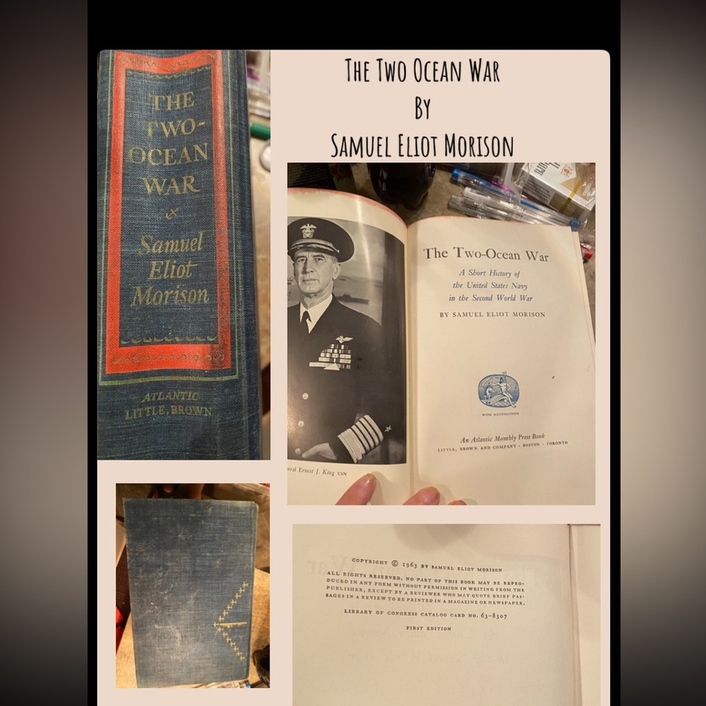 Hardcover, first edition The Two Ocean War by Samuel Eliot Moreson 1963 WWII